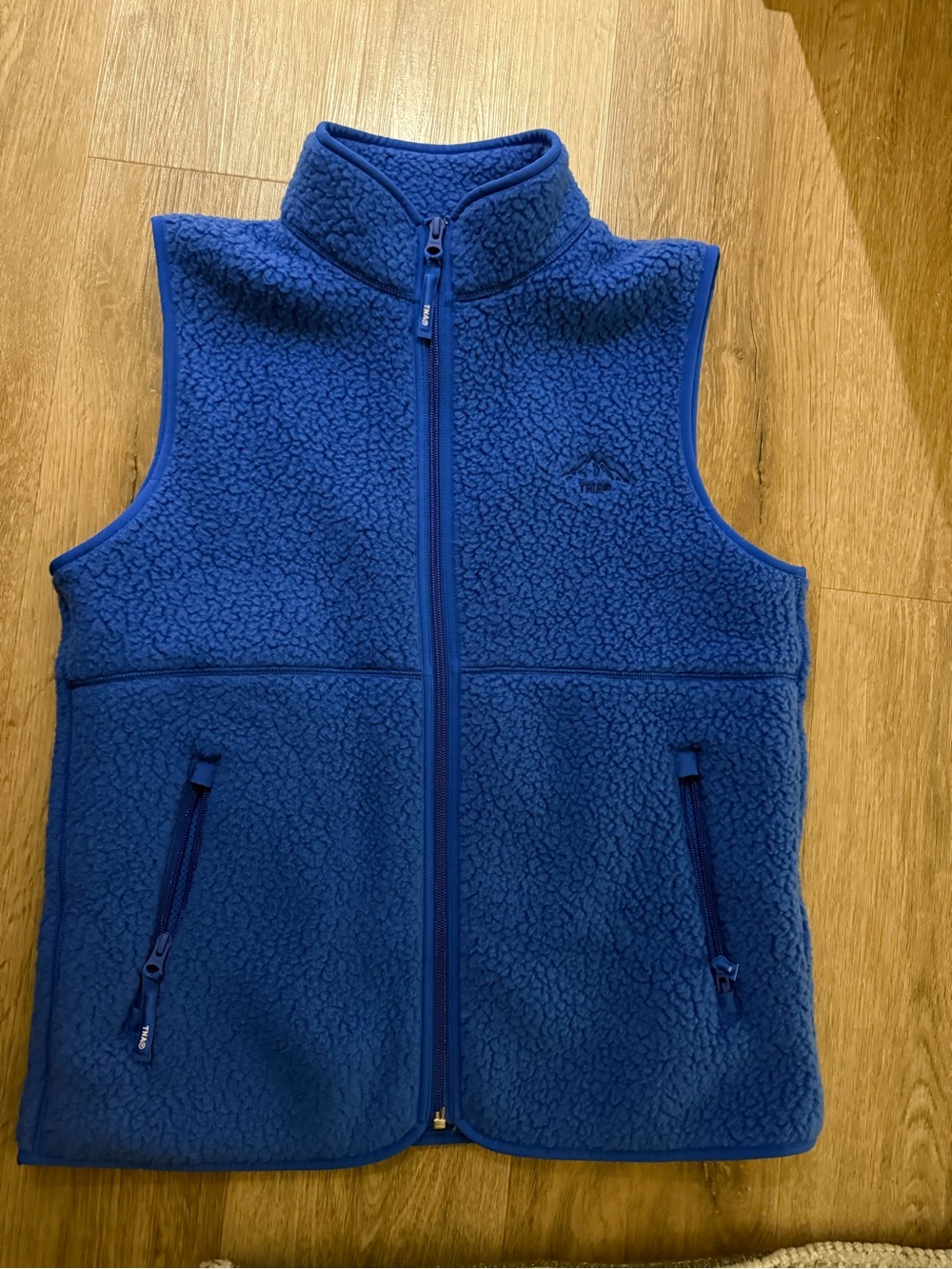 TNA Royal Blue Sherpa Fleece Vest